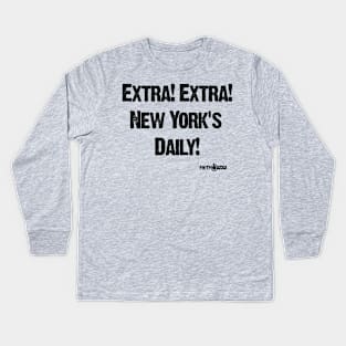 Extra! Extra! Kids Long Sleeve T-Shirt